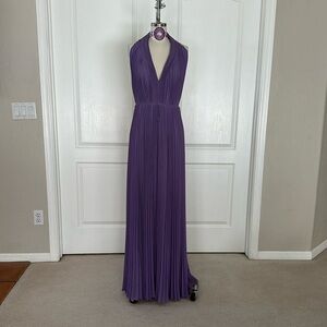 Galton Pin Pleated Gown